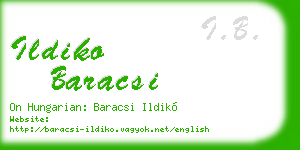ildiko baracsi business card