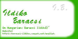 ildiko baracsi business card